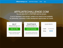 Tablet Screenshot of affiliatechallenge.com